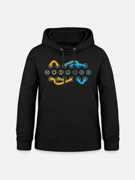 Modular Synth Patch Kabel - Frauen Hoodie - Schwarz