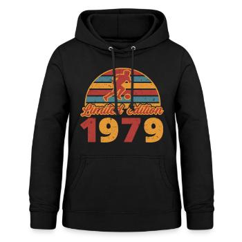 Fußball Fußballspieler Geburtstag Baujahr 1979 - Frauen Hoodie - Schwarz - Vorne - AI Model Female 172 light (172cm)