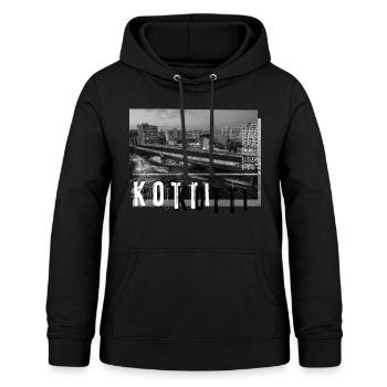 Berlin Kreuzberg kotti - Frauen Hoodie - Schwarz - Vorne - AI Model Female 172 light (172cm)