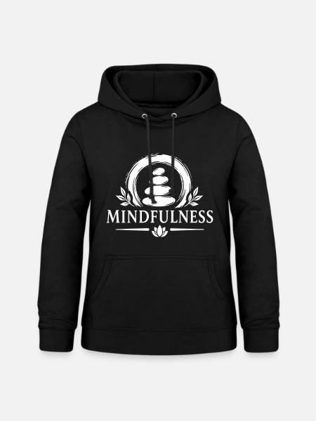 Mindfulness Achtsamkeit Zen Steine Meditation - Frauen Hoodie - Schwarz