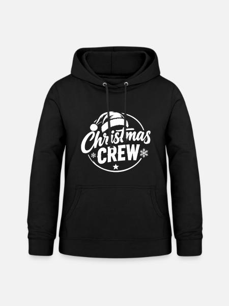 Christmas Crew Mütze - Frauen Hoodie - Schwarz