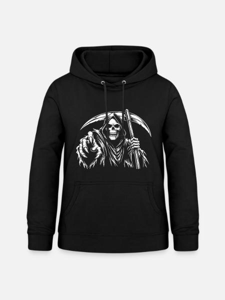 Halloween Skelett Sensenmann - Frauen Hoodie - Schwarz