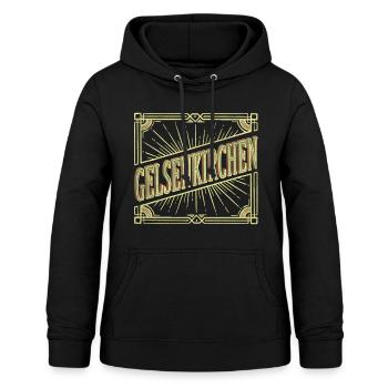 Gelsenkirchen Germany City Font Vintage - Women's Hoodie - black - Front - AI Model Female 172 light (172cm)