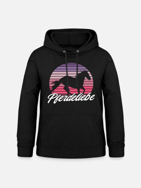 Pferd Pferdeliebe - Frauen Hoodie - Schwarz