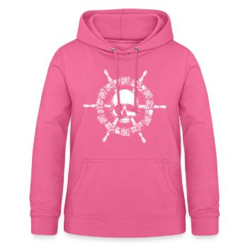 Piraten Steuerrad - Frauen Hoodie - Pink - Vorne - AI Model Female 172 light (172cm)