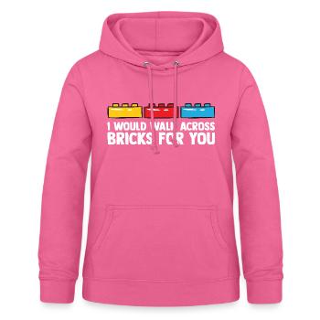 Brick Builder Brick Building Master Builder - Women's Hoodie - pink - Front - AI Model Female 172 light (172cm)