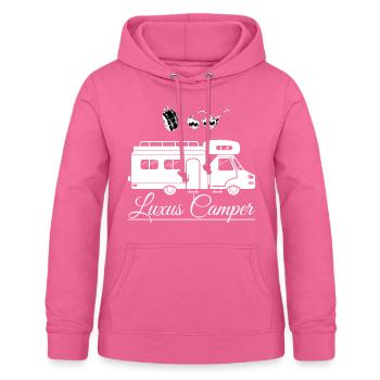 Luxus Camper Wohnmobil - Frauen Hoodie - Pink - Vorne - AI Model Female 172 light (172cm)