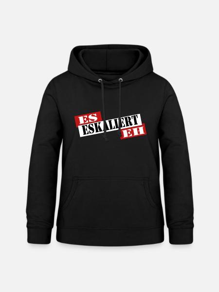 ESKALIERT - Frauen Hoodie - Schwarz