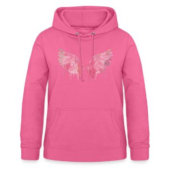 angelwings,flügel,aquarell,rot,engelsflügel - Frauen Hoodie - Pink - Vorne - AI Model Female 172 light (172cm)