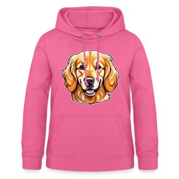 Niedlicher golden Retriever Hund - Frauen Hoodie - Pink - Vorne - AI Model Female 172 light (172cm)