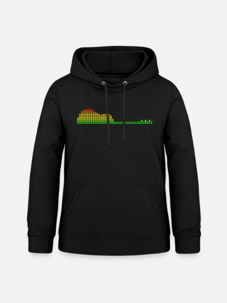 Gitarren-Shape-Equalizer - Frauen Hoodie - Schwarz