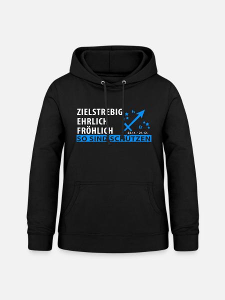 Sternzeichen Schütze - Eigenschaften - Frauen Hoodie - Schwarz