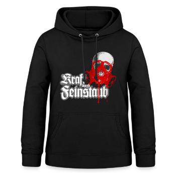 Kraft durch Feinstaub - Frauen Hoodie - Schwarz - Vorne - AI Model Female 172 light (172cm)