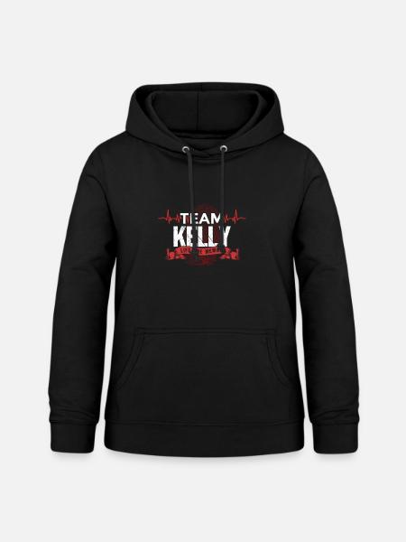KELLY TEAM Family Reunions DNA Herzschlag TShirt.p - Frauen Hoodie - Schwarz