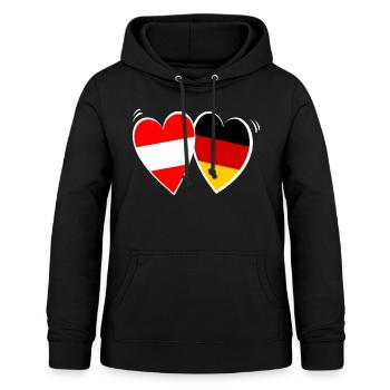 Austrian German Love - Women's Hoodie - black - Front - AI Model Female 172 light (172cm)