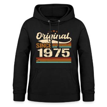 Original 1975 Vintage | Geburtstagsgeschenk 1975 - Frauen Hoodie - Schwarz - Vorne - AI Model Female 172 light (172cm)