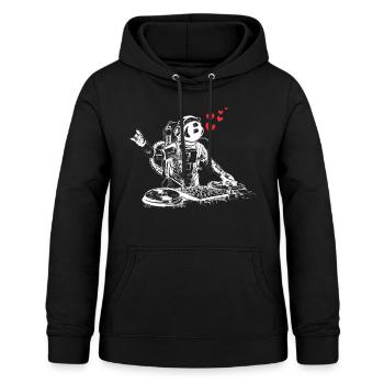 Musik | Ich liebe Musik - Frauen Hoodie - Schwarz - Vorne - AI Model Female 172 light (172cm)