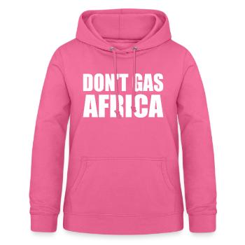 don't gas africa - Frauen Hoodie - Pink - Vorne - AI Model Female 172 light (172cm)