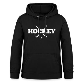 Hockey - Frauen Hoodie - Schwarz - Vorne - AI Model Female 172 light (172cm)