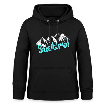 Südtirol - Frauen Hoodie - Schwarz - Vorne - AI Model Female 172 light (172cm)