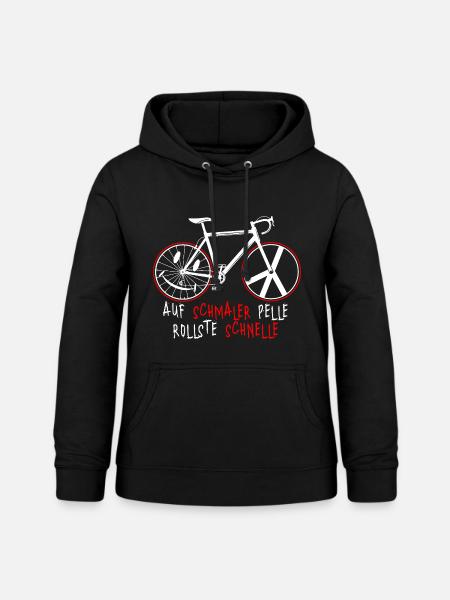 Rennrad - Frauen Hoodie - Schwarz