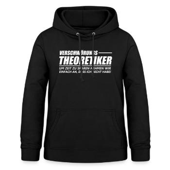 Verschwörungstheoretiker - Frauen Hoodie - Schwarz - Vorne - AI Model Female 172 light (172cm)