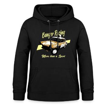 Banger Racing - Plus qu'un sport - Sweat à capuche Femme - noir - Devant - AI Model Female 172 light (172cm)