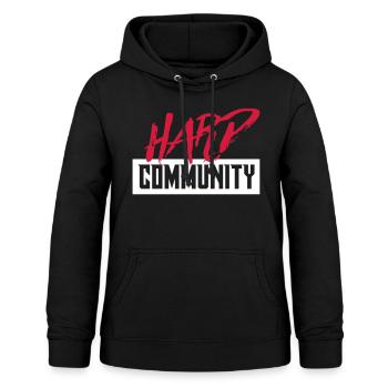Harte Gemeinschaft - Frauen Hoodie - Schwarz - Vorne - AI Model Female 172 light (172cm)
