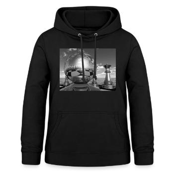 Schachspiel, Schach spielen, Schachfiguren - Frauen Hoodie - Schwarz - Vorne - AI Model Female 172 light (172cm)