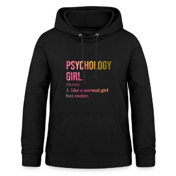 Psychologie Psychologie Psychologie - Frauen Hoodie - Schwarz - Vorne - AI Model Female 172 light (172cm)
