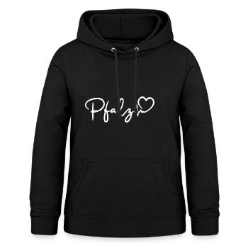 Pfalz Herzschlag - Frauen Hoodie - Schwarz - Vorne - AI Model Female 172 light (172cm)
