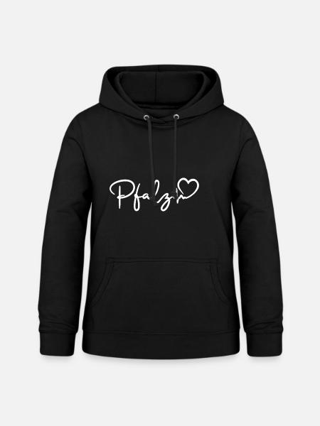 Pfalz Herzschlag - Frauen Hoodie - Schwarz