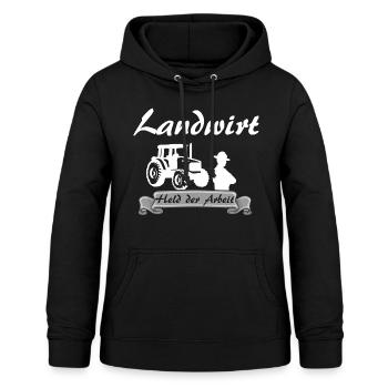 Landwirtschaft - Frauen Hoodie - Schwarz - Vorne - AI Model Female 172 light (172cm)