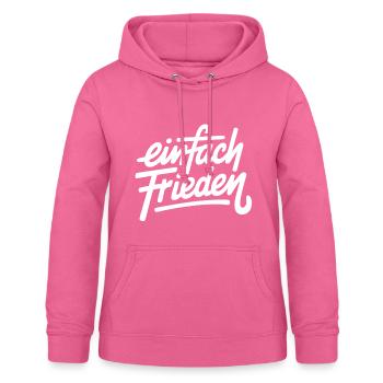 Einfach Frieden Schriftzug - Frauen Hoodie - Pink - Vorne - AI Model Female 172 light (172cm)