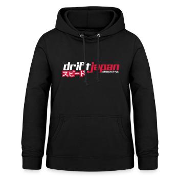 DRIFT JAPAN Apparel Logo Kanji Speed - Sweat à capuche Femme - noir - Devant - AI Model Female 172 light (172cm)