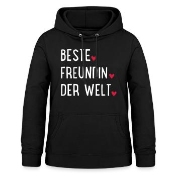 Beste Freundin der Welt - Frauen Hoodie - Schwarz - Vorne - AI Model Female 172 light (172cm)
