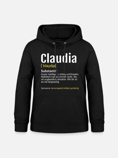 Claudia Name Definition - Frauen Hoodie - Schwarz