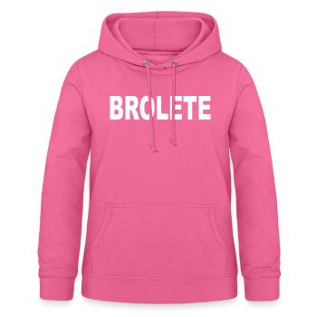 Brolete - the bro Athlete - Frauen Hoodie - Pink - Vorne - AI Model Female 172 light (172cm)