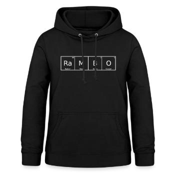 Rambo Name Vorname Chemie Periodensystem Elemente - Frauen Hoodie - Schwarz - Vorne - AI Model Female 172 light (172cm)