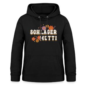 Schlager Mutti Schlager Party Fan Kostüm - Frauen Hoodie - Schwarz - Vorne - AI Model Female 172 light (172cm)