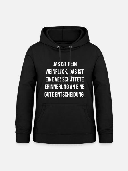 Verschüttete Erinnerung: Gute Entscheidung - Frauen Hoodie - Schwarz