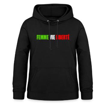 Freiheit des Frauenlebens - Frauen Hoodie - Schwarz - Vorne - AI Model Female 172 light (172cm)