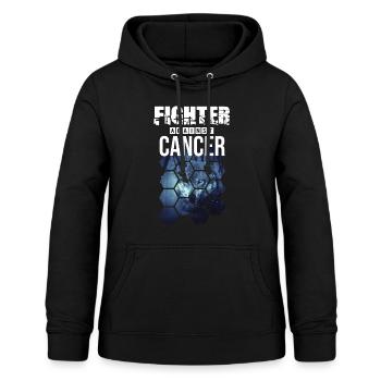 Fighter against cancer! Geschenk gegen Krebs - Frauen Hoodie - Schwarz - Vorne - AI Model Female 172 light (172cm)