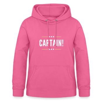 CAPTAIN! - Frauen Hoodie - Pink - Vorne - AI Model Female 172 light (172cm)