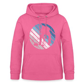 Eis Curling Curler Eisstockschießen Retro Geschenk - Frauen Hoodie - Pink - Vorne - AI Model Female 172 light (172cm)