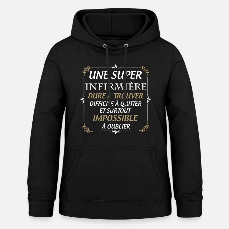 Ma Super Infirmière Préférée - Sweat à capuche Femme - noir