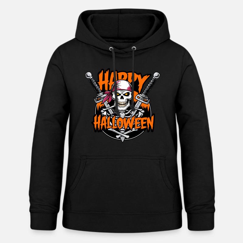 Joyeux squelette d’Halloween - Sweat à capuche Femme - noir