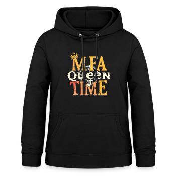 Medizinische Praxis Fachangestellte MFA Time Queen - Frauen Hoodie - Schwarz - Vorne - AI Model Female 172 light (172cm)