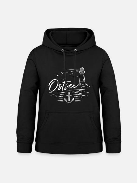 Ostsee - Frauen Hoodie - Schwarz