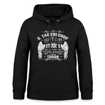 Steinbock - Frauen Hoodie - Schwarz - Vorne - AI Model Female 172 light (172cm)